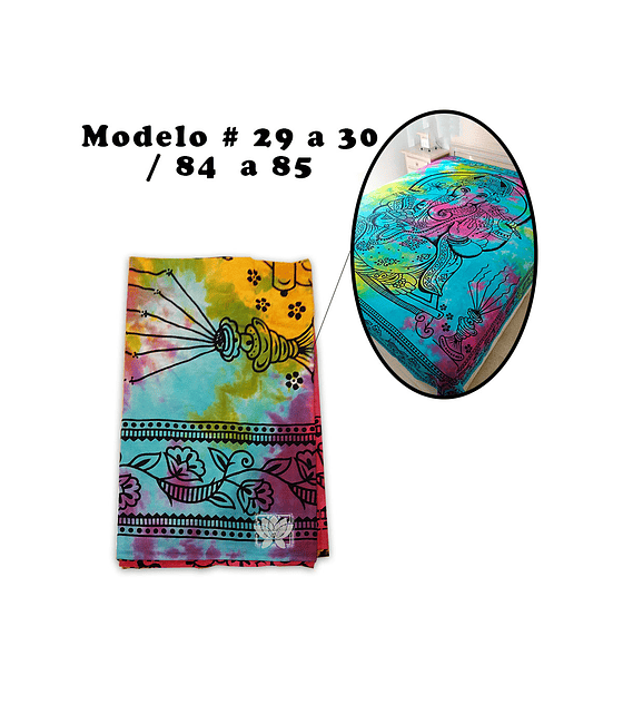 Cubrecama de Algodon Con Diseño #  29 a 30 / 84 a 85
