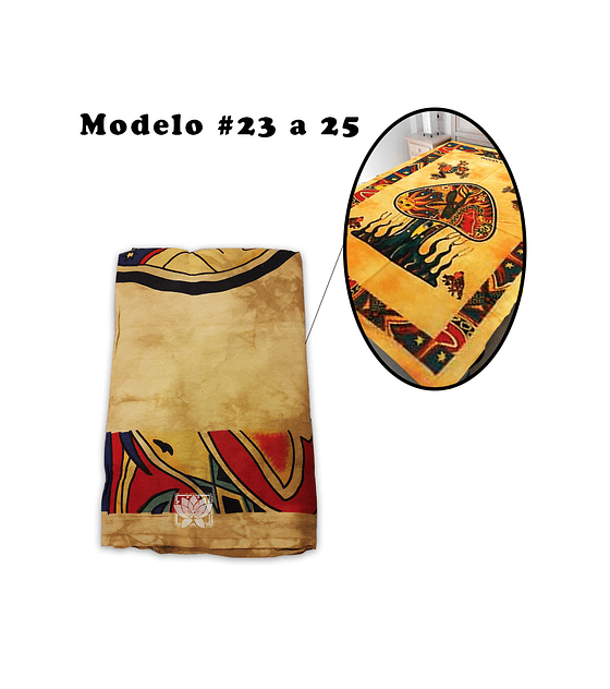 Cubrecama  de Algodon Con Diseño # 23 a 25
