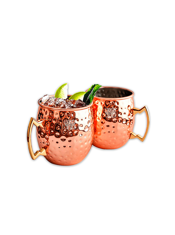 SET Tazon de Cobre Moscow Mule Mug Natural 1050-1051