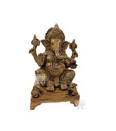 Dios Ganesh Grande en Bronce  10" VDQ21-210 1043