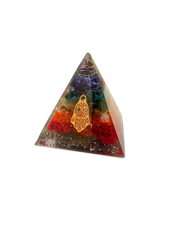 Pirámide de Resina (Orgonita)  5x5 cm 