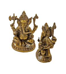 Ganesh Meditando en Bronce 11,5" VDQ21-204 1042