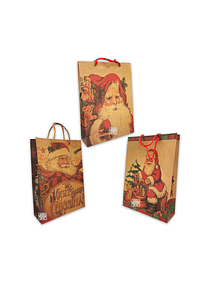 Bolsa Papel Kraft c/diseño 33x24cm JI16-11F