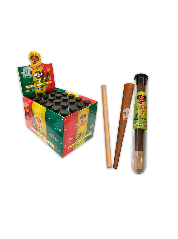 Honey Puff Hemp Cone Manzana Verde  Con Punta de Madera