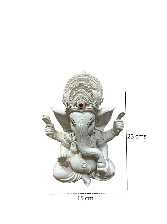 Dios Ganesh en Poliresina Mediana  10