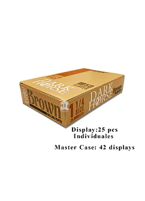 Papelillo Dark Horse Brown 1 1/4 , Caja de 25