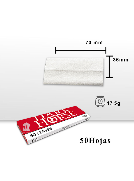 Papelillo Dark Horse Red Nº1 Caja de 50