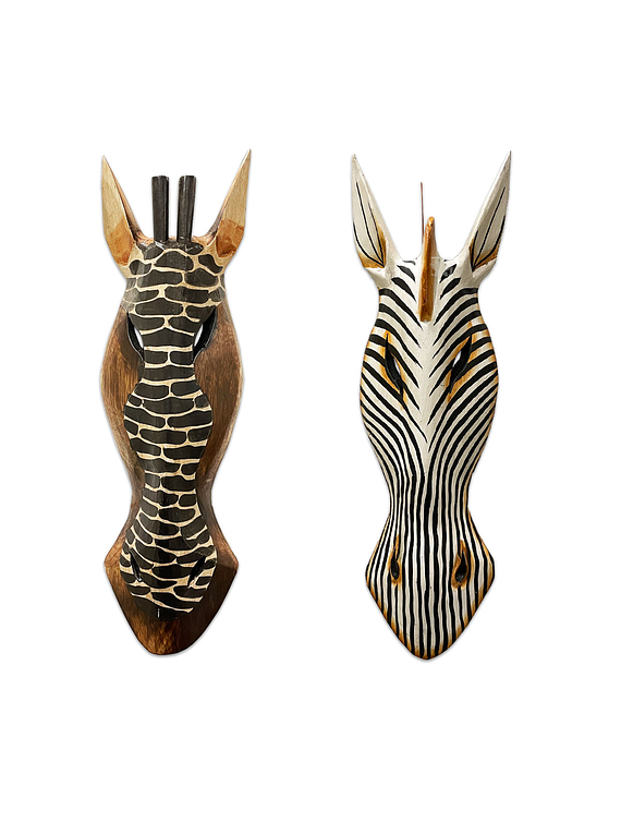 Mascara de Jirafa o Zebra 50cm  N°22