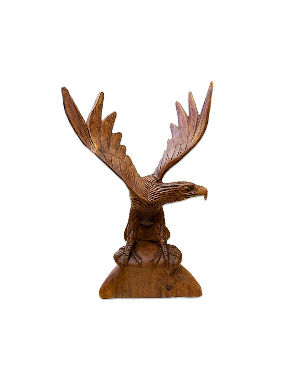 Figura de Águila en Madera N°16