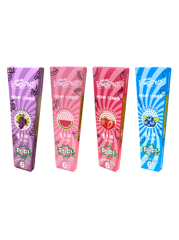 Hemp Cones Pop Rolling Amsterdam Surtido 4