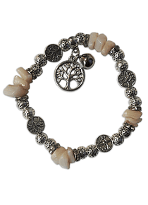 Pulsera con Árbol y Piedra