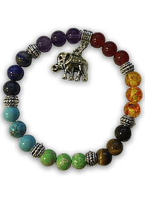 Pulsera 7 Chakras con Elefante