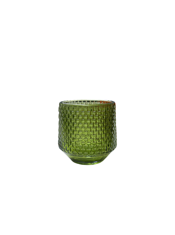 Portavela Vidrio Verde