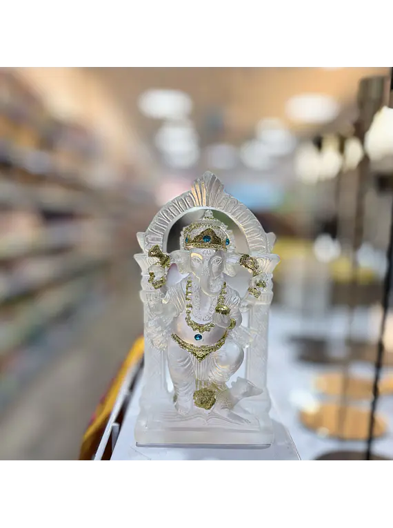 Figura Ganesha con Luz  15.5 cm