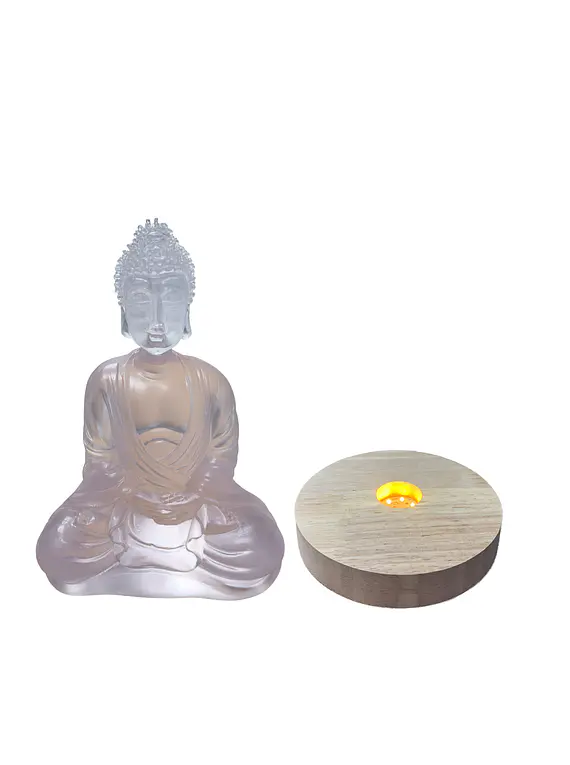Figura Buda con Luz  17.5 cmJi25-183