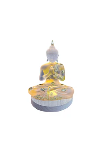 Figura Buda con Luz 21 cmJi25-182