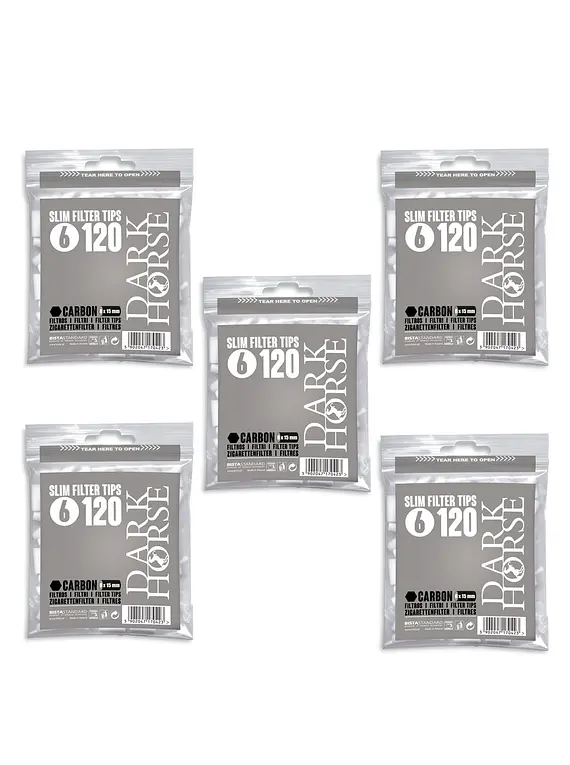 Filtro SLIM Dark Horse Carbón 600 Unidades