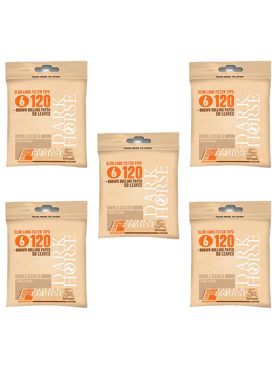 Filtro DH Slim Long Bio+ Papel Brown 600 filtros (5 bolsas)