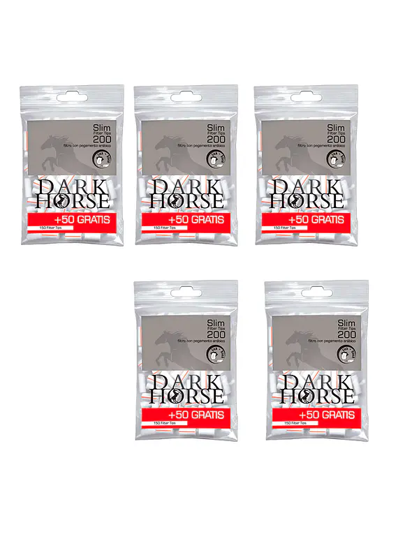 Filtro Dark Horse Slim Engomado Promocion ( 750+250 filtros)