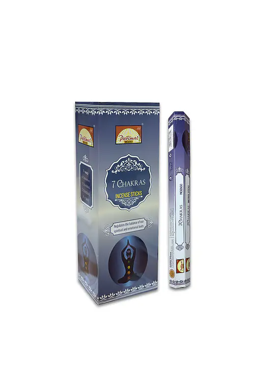 Incienso Hexagonal Parimal 7Chakras 6 Tubos