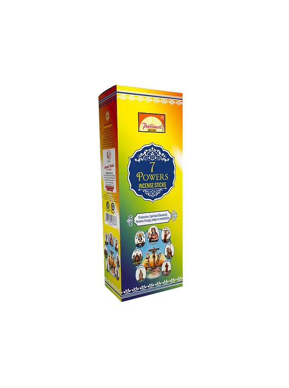 Incienso Hexagonal Parimal 7 Poderes 6 Tubos