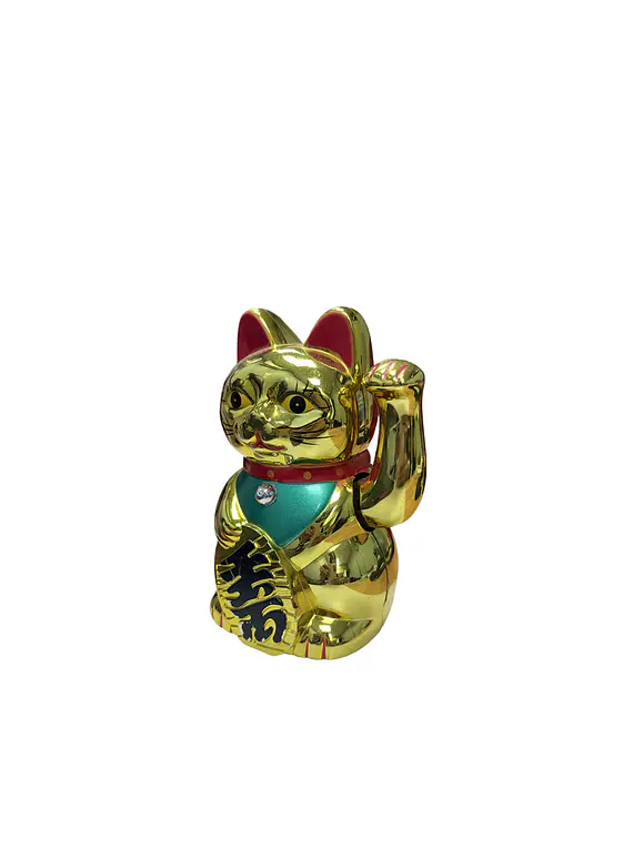 Figura Gato de la Fortuna Dorada JI25-126