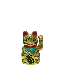 Figura Gato de la Fortuna Dorada JI25-126