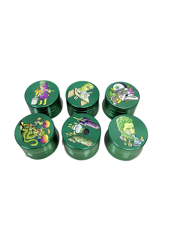 Moledor 4pcs 50mm Verde estampado CNC50-4-005-HOW
