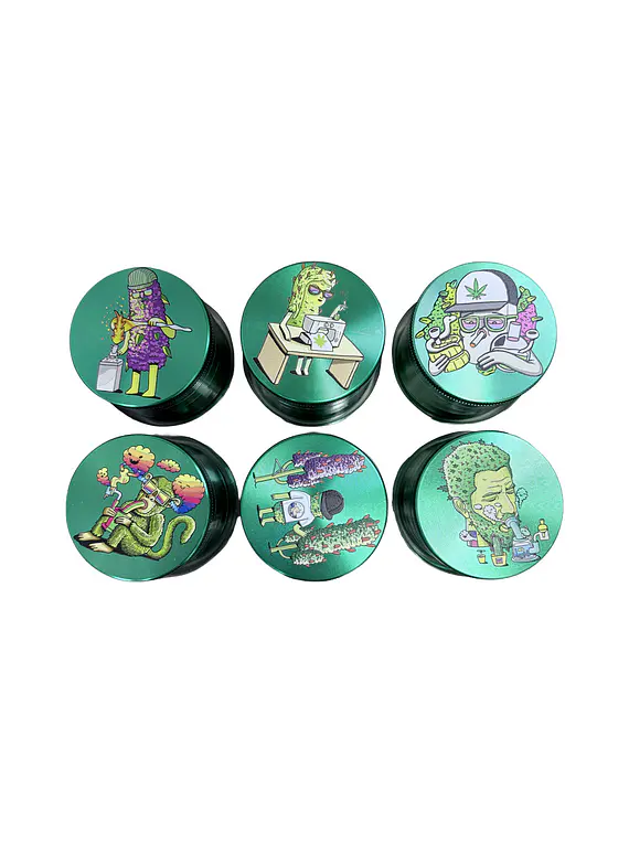 Moledor 4pcs 50mm Verde estampado CNC50-4-005-HOW