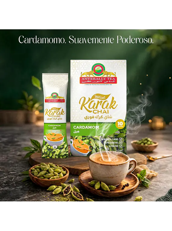 Té Chai Latte Cardamomo lite Karak Instantáneo