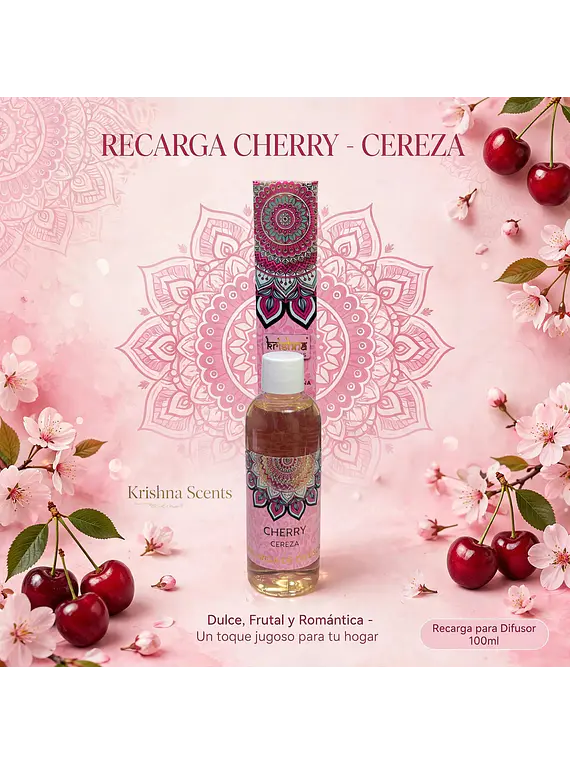 Recarga Difusor Mikado Krishna Cereza