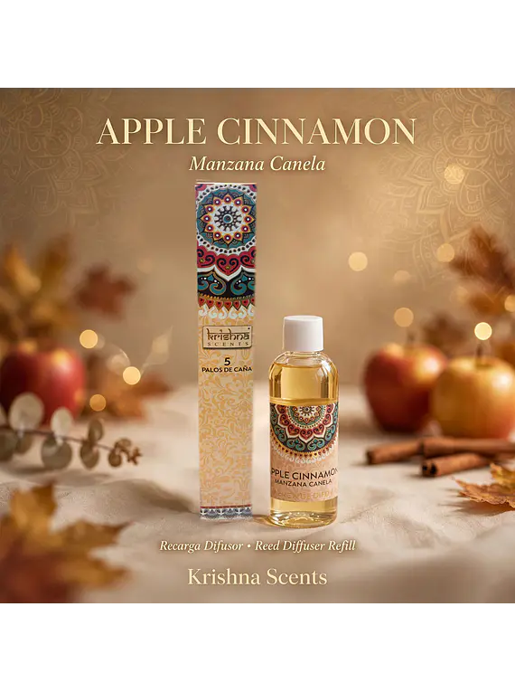 Recarga Difusor Mikado Krishna Manzana Canela