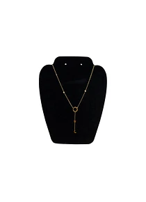 Collar De acero inoxidable con Zirconia Luna y Estrella