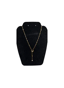 Collar De acero inoxidable con Zirconia Luna Ojo Turco