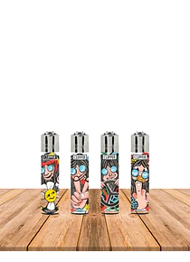 Encendedor Clipper Diseño Hippie Man