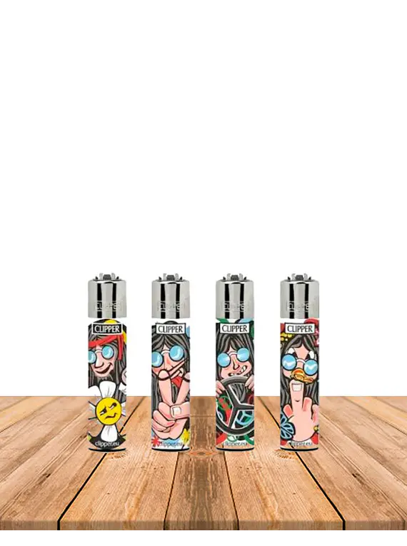 Encendedor Clipper Diseño Hippie Man
