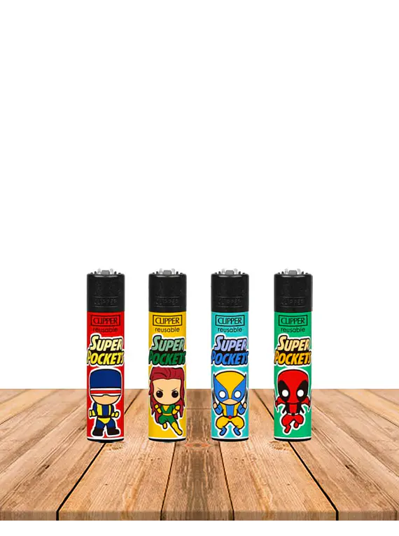 Encendedor Clipper Diseño Super Pockets 2