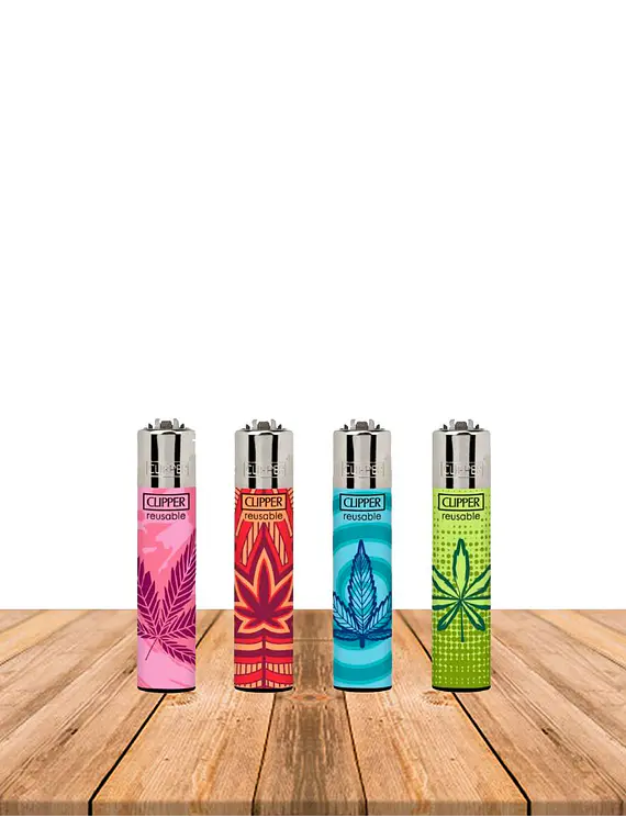 Encendedor Clipper Diseño Power Leaves 2