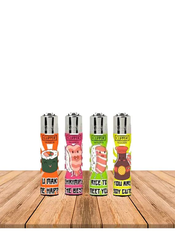 Encendedor Clipper Diseño Sushi Sentences