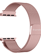 Stainless Steel Link Woven Mesh Infinite Loop Band - The Melbourne in Rose Gold Large - Compatible with Apple Watch Size 42mm to 45mm - Miniatura 4