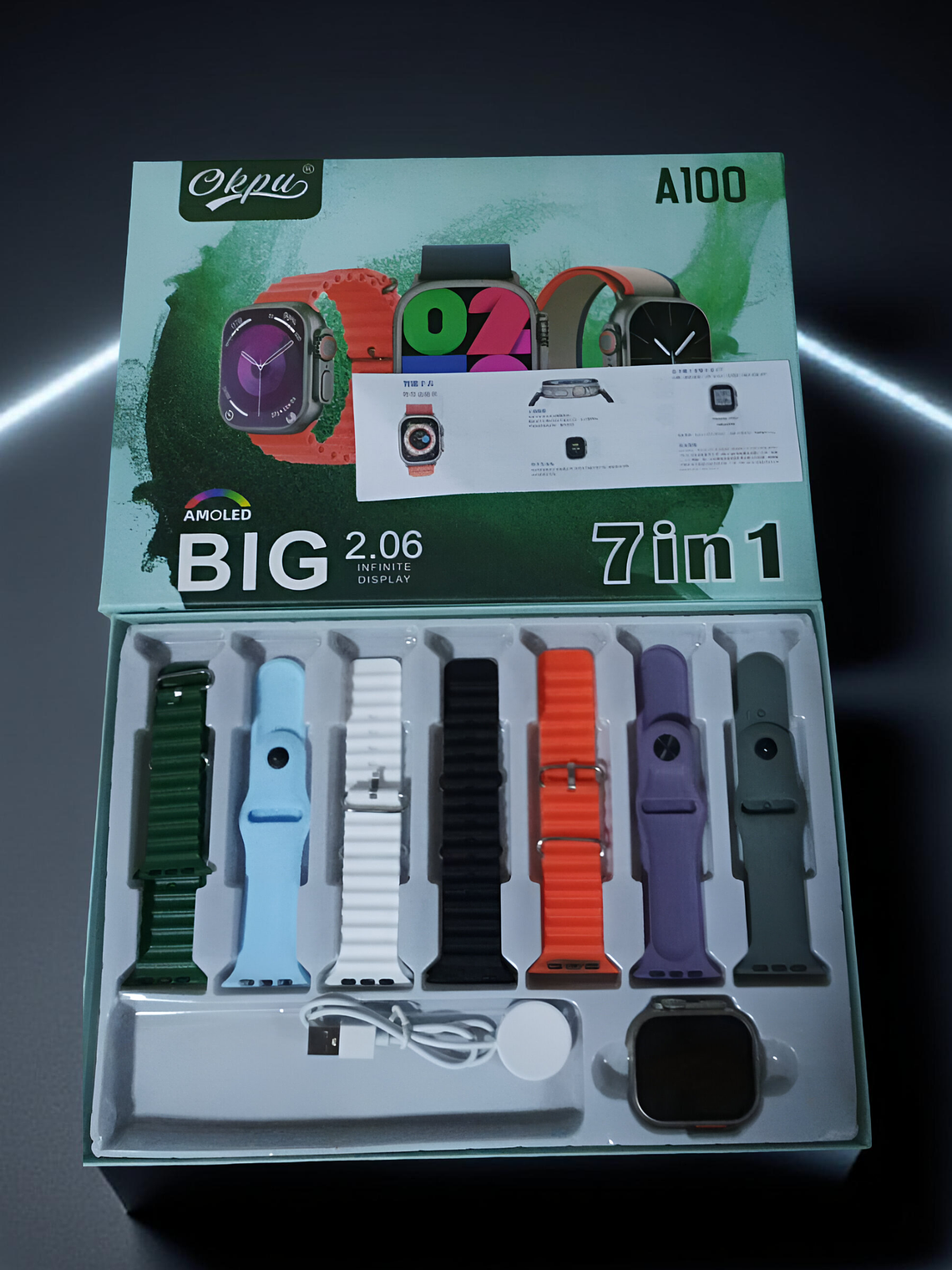 Smartwatch Ultra 49mm + 7 correas intercambiables 2