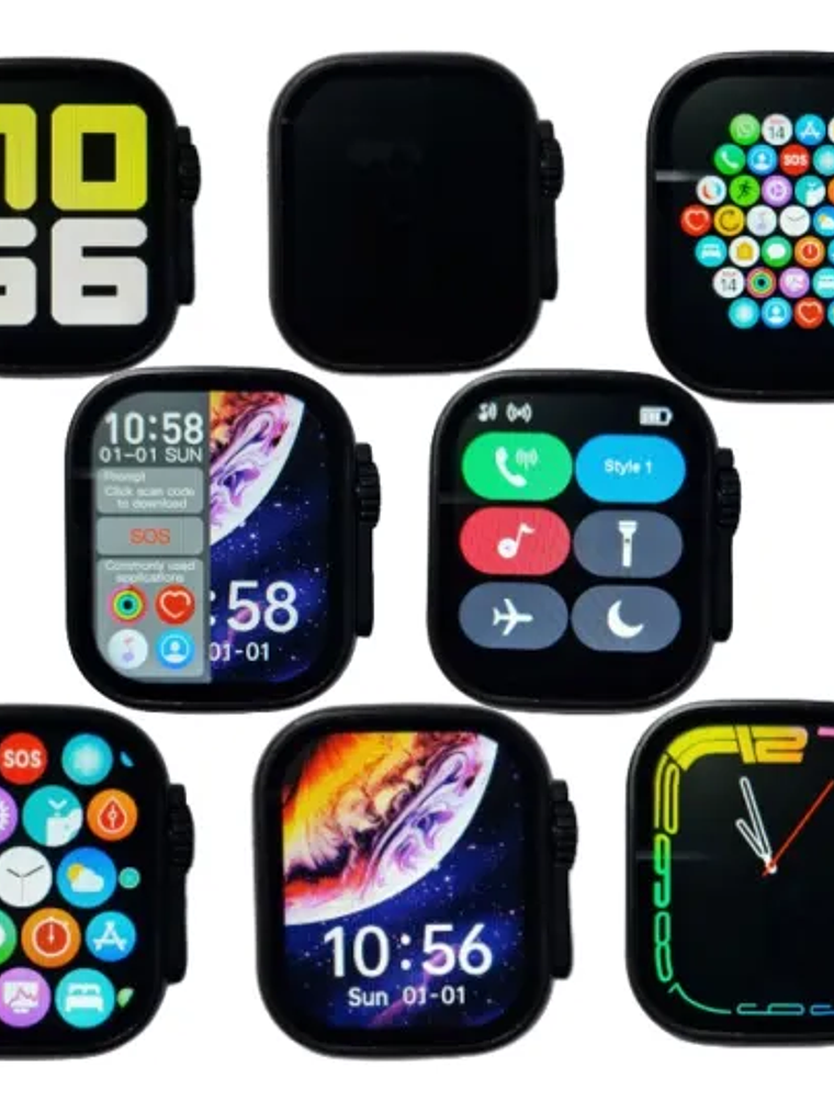 Reloj Smartwatch T900 Ultra Big 2.19” – Naranjo / Plateado 5