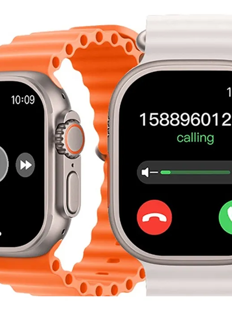 Reloj Smartwatch T900 Ultra Big 2.19” – Naranjo / Plateado 1