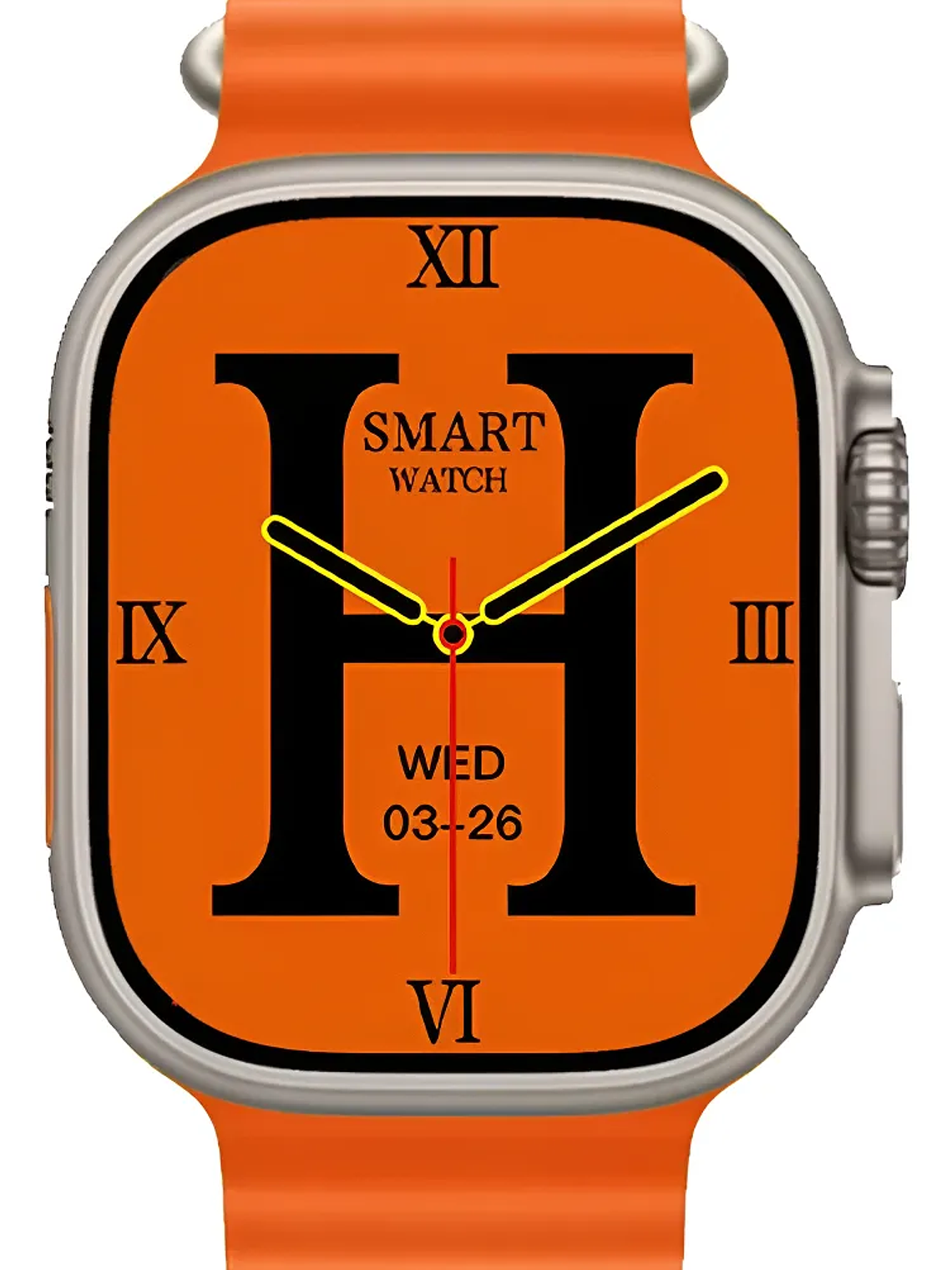 Reloj Smartwatch T900 Ultra Big 2.19” – Naranjo / Plateado 6