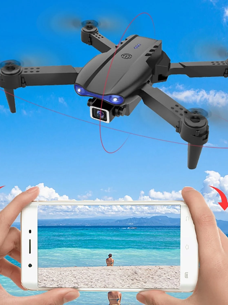 Drone RC Plegable con Cámara WiFi FPV – Control Remoto 2.4GHz 4