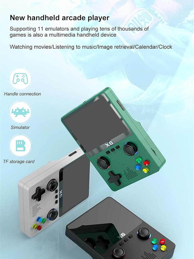 Consola Retro Portátil X6 – 10.000+ Juegos Clásicos 3