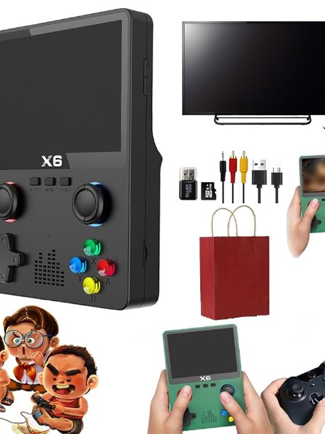 Consola Retro Portátil X6 – 10.000+ Juegos Clásicos 6