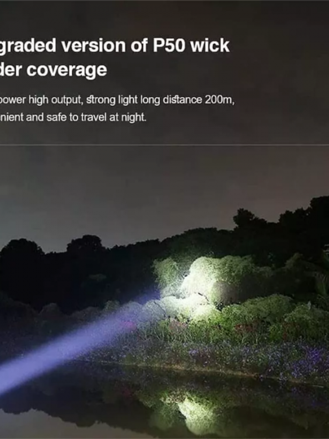 Linterna Exterior Láser Táctica Recargable LED Luz Rondon 6