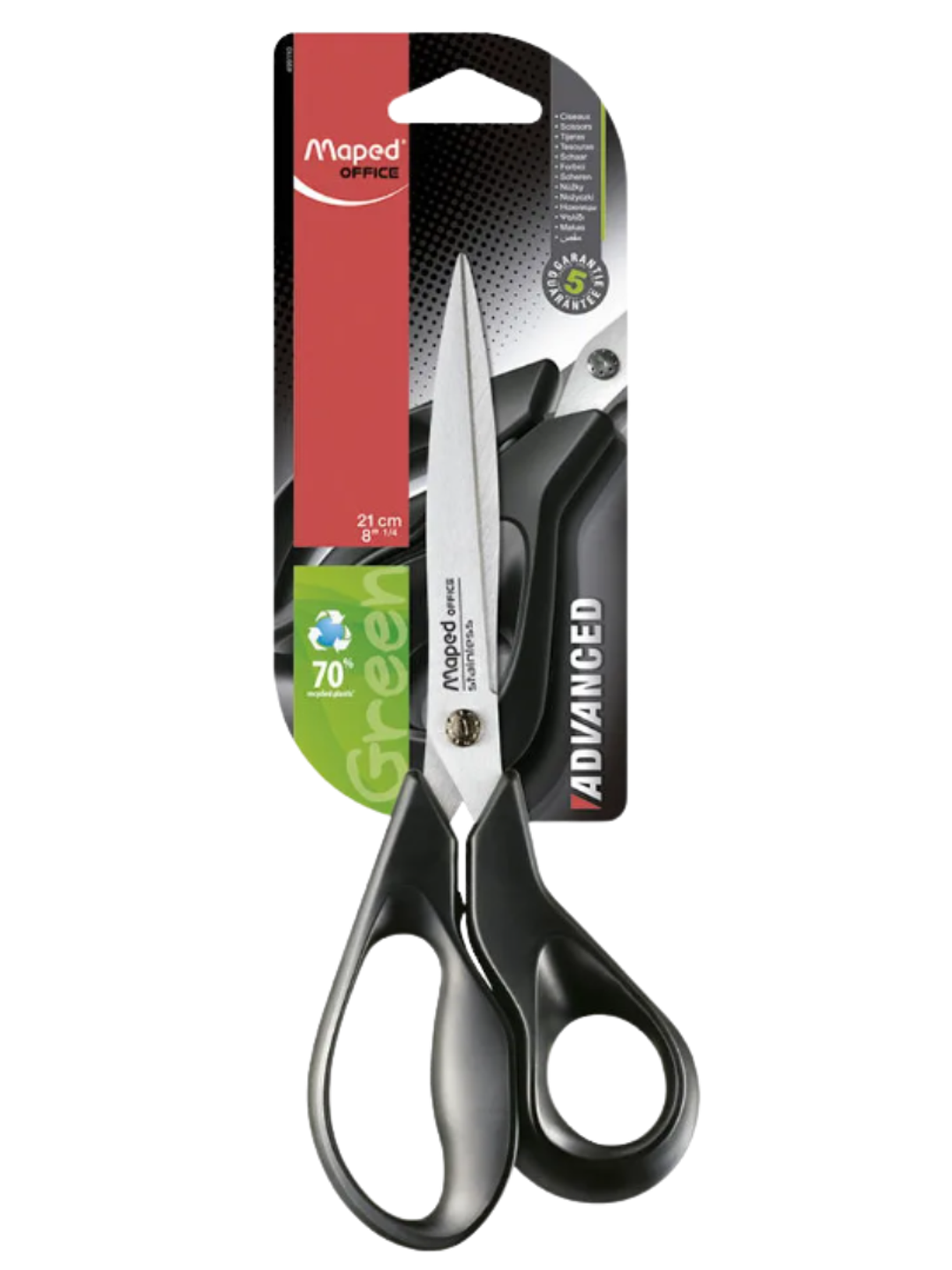 TIJERA MAPED ADVANCED GREEN 21 CM 1