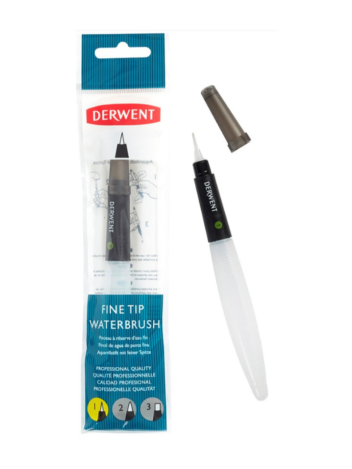 PINCEL CON DEPÓSITO DE AGUA PUNTA MEDIANA N°2 DERWENT 1